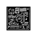 STAMPERIA STENCIL 12X12 ART OF TRAVELLING - STAMPS -KSTDS01