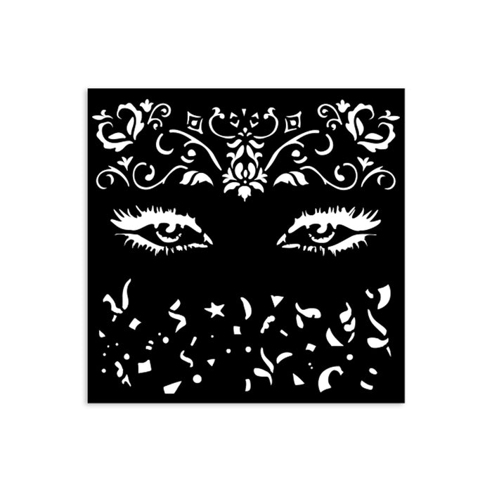 STAMPERIA STENCIL 12X12 - MASQUERADE EYES - KSTDS12