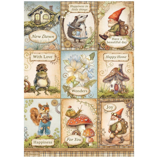 STAMPERIA A4 RICE PAPER PACKED HIDDEN GROVE CARDS -DFSA41015