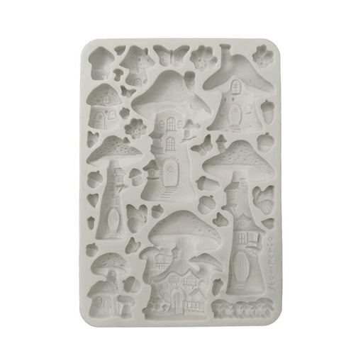 STAMPERIA SILICONE MOLD A5 HIDDEN GROVE MUSHROOM HOUSE-KACMA574