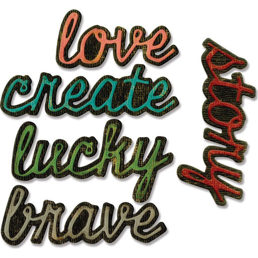 SIZZIX TIM HOLTZ DIE ALTERATIONS THINLITS SHADDOW SCRIPT 1 - SZ662684