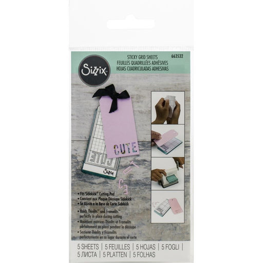 SIZZIX STICKY GRID SHEETS SMALL - SZ663532