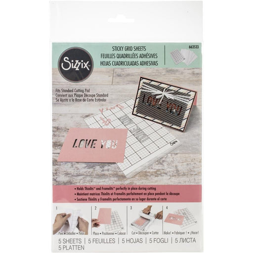 SIZZIX STICKY GRID SHEETS 01 - SZ663533
