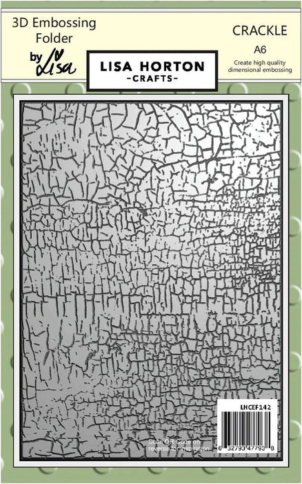 CRACKLE A6 3D EMBOSSING FOLDER - LHCEF142