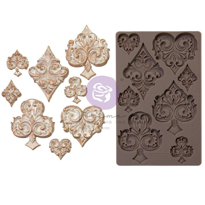 PRIMA LOST IN WONDERLAND DECK OF CARDS 5 X 8 MOULD - P663605