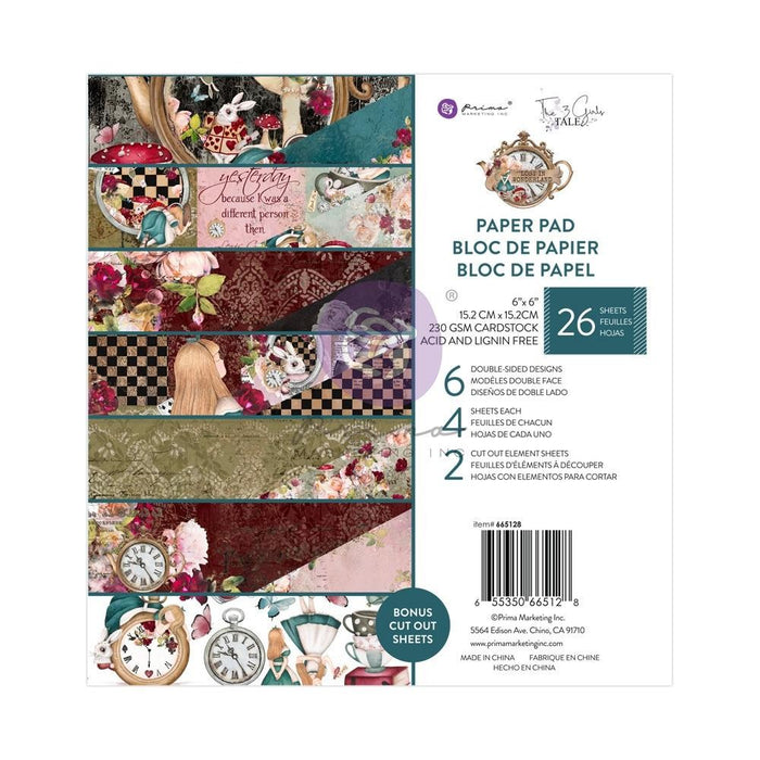 PRIMA LOST IN WONDERLAND 6X6 PAPER PAD - P665128
