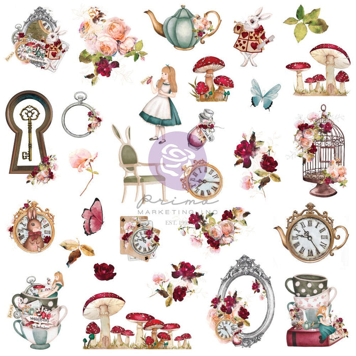 PRIMA LOST IN WONDERLAND EPHEMERA DIE CUT - P665159
