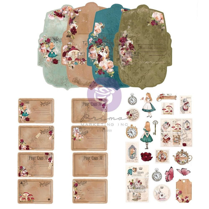 PRIMA LOST IN WONDERLAND POSTCARD KIT - P665227