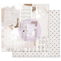 PRIMA 12 X 12 PAPER PRETTY PALE RECOUNTING THE DAYS - P848828