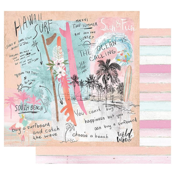 PRIMA SURFBOARD COLLECTION 12 X 12 PAPER SUN AND FUN - P849474