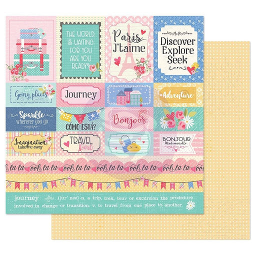 PRIMA JULIE NUTTING 12X12 PAPER TRAVELING GIRL C TRAVEL GIRL - P912796