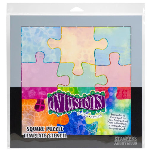 STAMPERS ANONYMOUS SQUARE PUZZLE TEMPLATE STENCIL - DYPZS