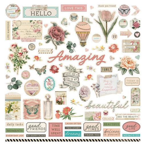 PHOTO PLAY 12X12 ELEMENTS BEAUTIFUL JUNQUE STICKERS -BEJ4706