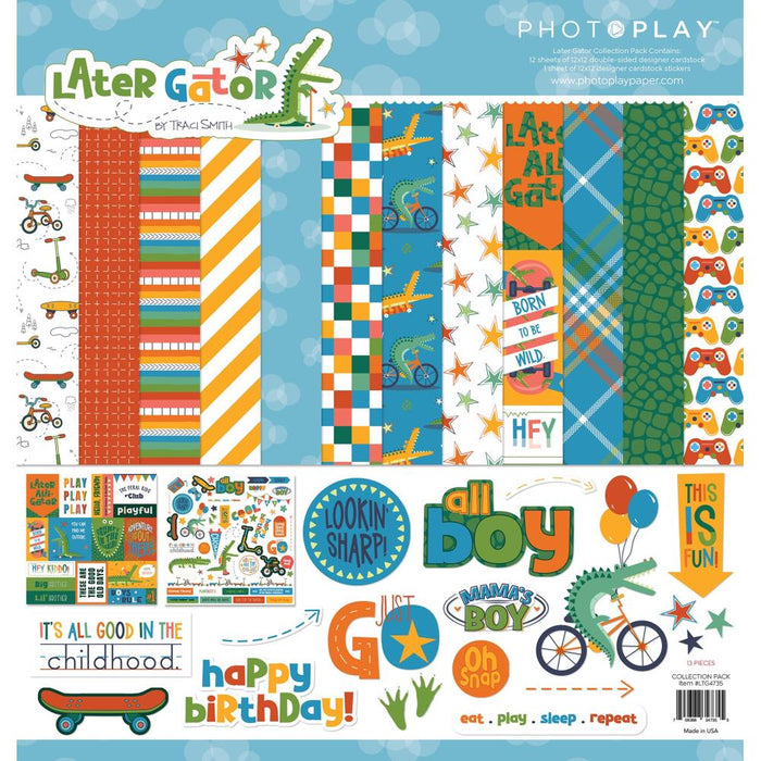 PHOTO PLAY 12X12 COLLECTION PACK -LATER GATOR -LTG4735