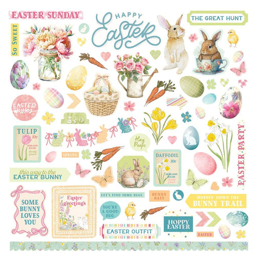 PHOTOPLAY 12 X 12 STICKER SHEET ELEMENTS EASTER SUNDAY - EAS4820