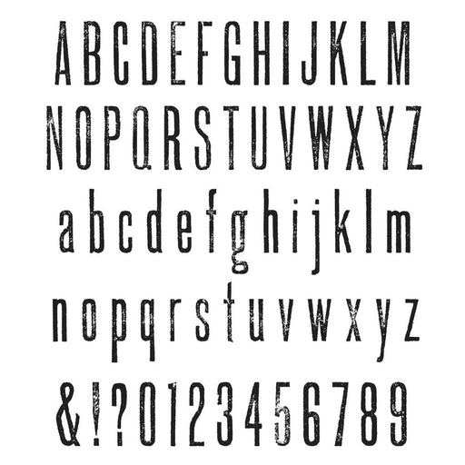 STAMPERS ANONYMOUS CLING STAMP TALL TEXT - CMS166