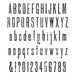 STAMPERS ANONYMOUS CLING STAMP TALL TEXT - CMS166