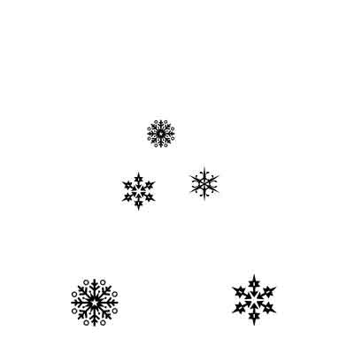 LAVINIA STAMPS SNOWFLAKES - LAV206