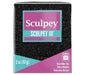 SCULPEY 3 57G CLAY BLACK GLITTER - 162-541