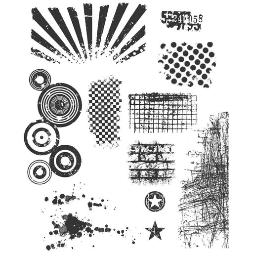 STAMPERS ANONYMOUS TIM HOLTZ COLL BITTY GRUNGE - CMS089