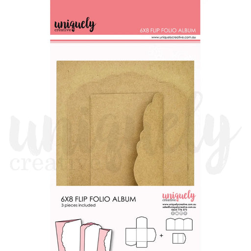 UNIQUELY CREATIVE  6 X 8 KRAFT FLIP FOLIO ALBUM-  UCE2023