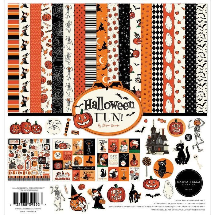 CARTA BELLA COLLECTIONKIT 12X12 HALLOWEEN FUN -CBFUN383016