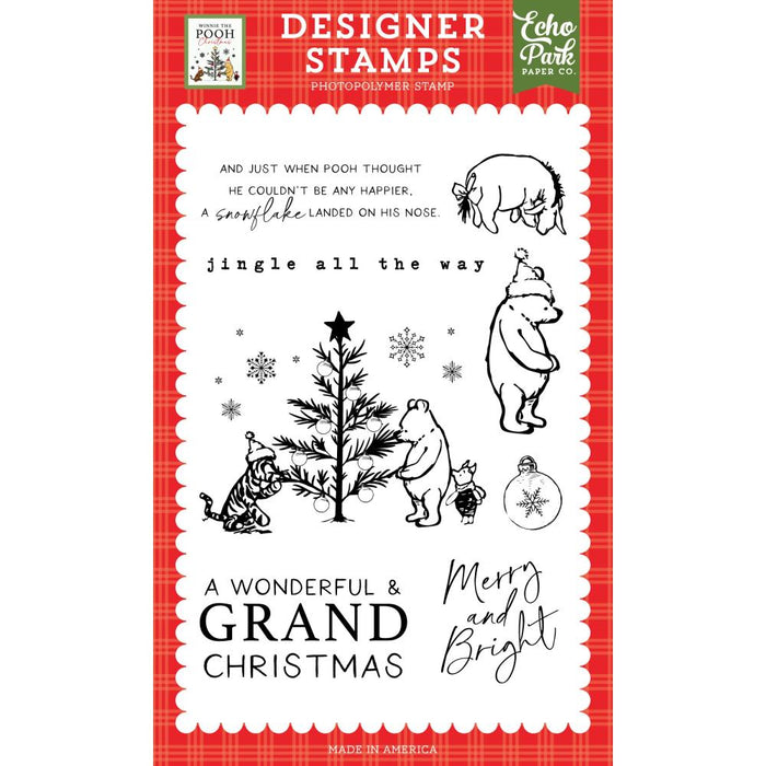 ECHO PARK WINNIE THE POOH CHRISTMAS STAMPS GRAND CHRISTMAS -WPC386044