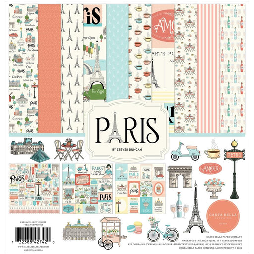 CARTA BELLA  COLLECTION PARIS12 X 12 PAPER PACK - CBP405016