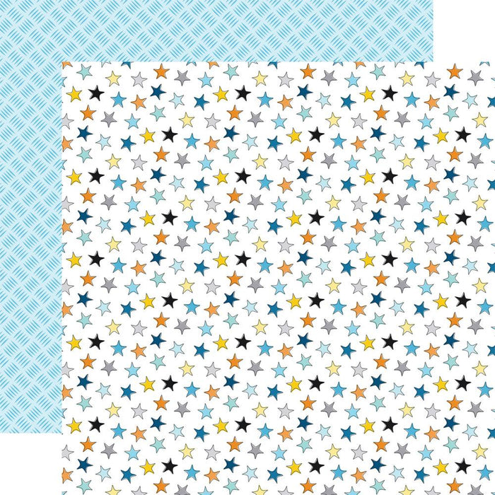 ECHO PARK 12X12 CARDSTOCK LITTLE BUILDER AWESOME - LB408013