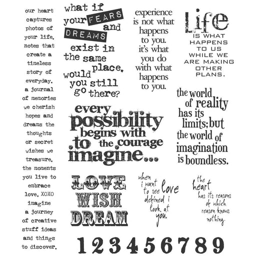 STAMPERS ANONYMOUS CLING STAMP STUFF TO SAY - CMS110