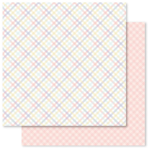 PAPER ROSE PAPER 12 X 12  PAPER EASTER TIME PLAIDS E- 31824