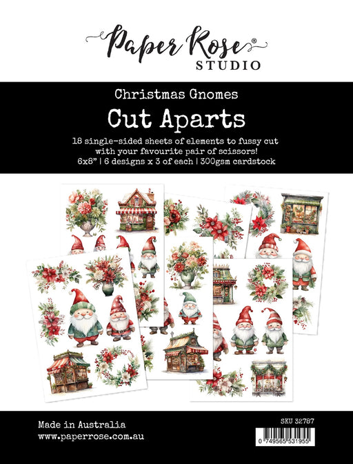 PAPER ROSE CUT APART PAPER PACK CHRISTMAS GNOMES -  32787