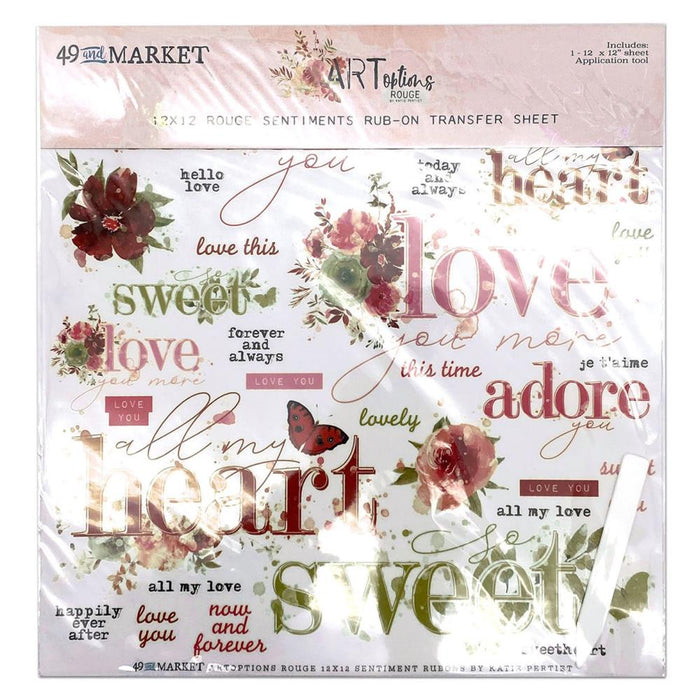 49 AND MARKET ARTOPTIONS COLL SENTIMENTS RUB-ONS - AOR-39418