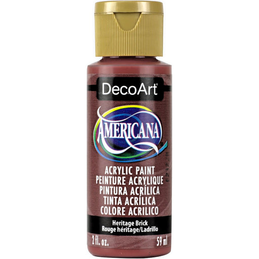 DECOART AMERICANA ACRYLIC PAINT 2OZ -HERITAGE BRICK -DA219