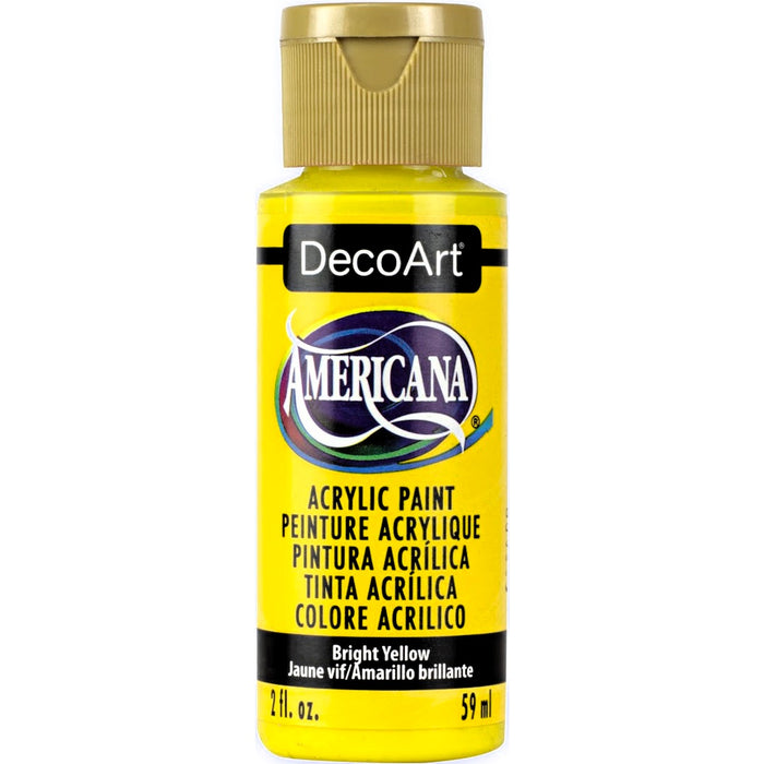 DECOART AMERICANA ACRYLIC PAINT  BRIGHT YELLOW- DA227