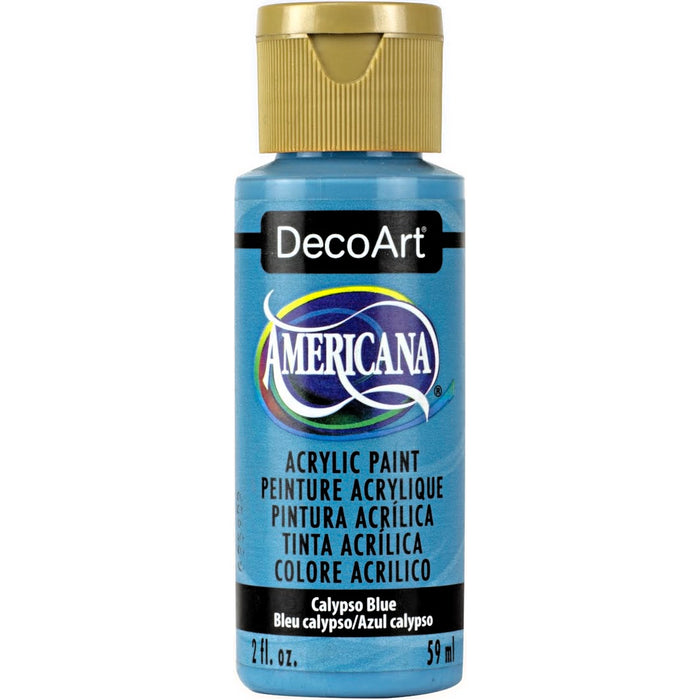 DECOART AMERICANA ACRYLIC PAINT  CALYPSO BLUE-  DA234