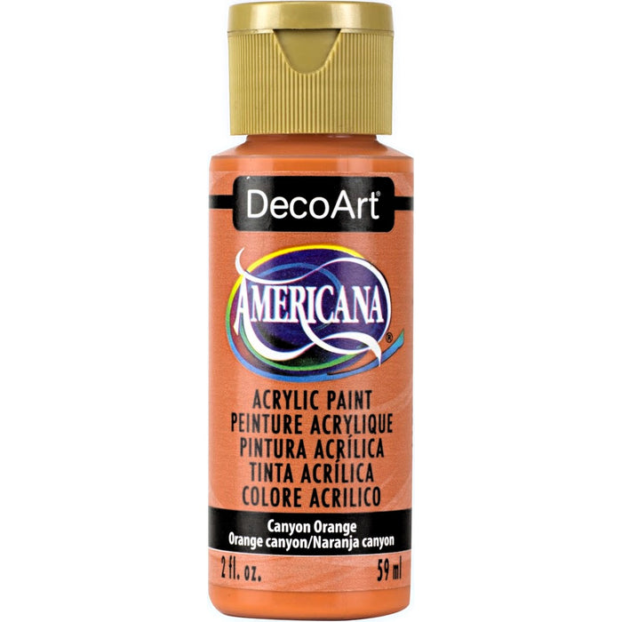 DECOART AMERICANA ACRYLIC PAINT 2OZ -CANYON ORANGE -DA238