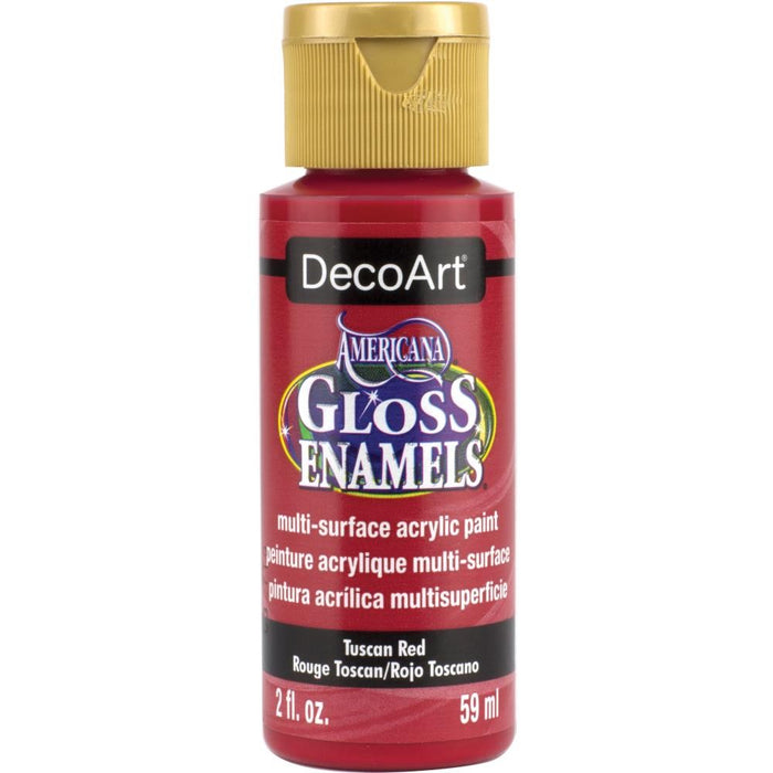 AMERICANA GLOSS ENAMELS ACRYLIC PAINT 2OZ TUSCAN RED - DAG   265