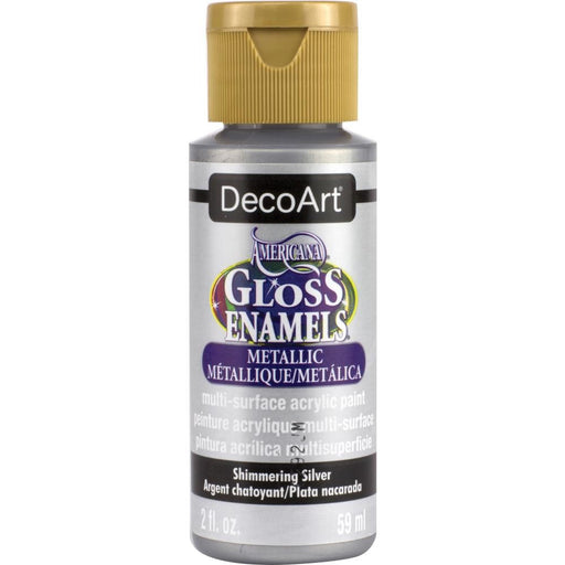 AMERICANA GLOSS ENAMELS ACRYLIC PAINT 2OZ SILVER - DAG    70