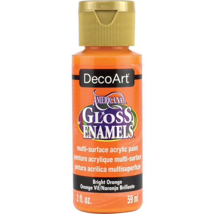 AMERICANA GLOSS ENAMELS ACRYLIC PAINT 2OZ BRIGHT ORANGE - DAG   228