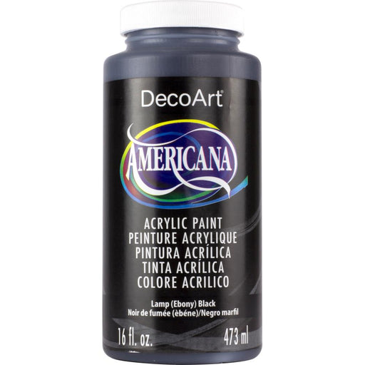 DECOART AMERICANA ACRYLIC PAINT EBONY 16OZ -DA067