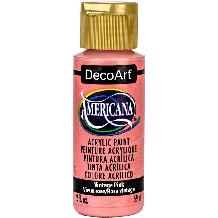 DECOART AMERICANA ACRYLIC PAINT 2OZ -VINTAGE.PINK -DA369