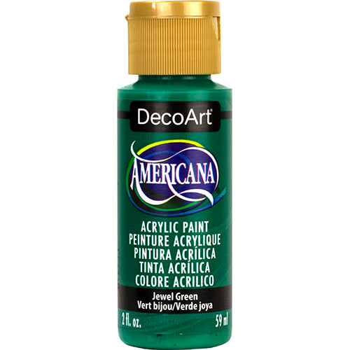 DECOART AMERICANA ACRYLIC PAINT 2OZ -JEWEL GREEN -DA393