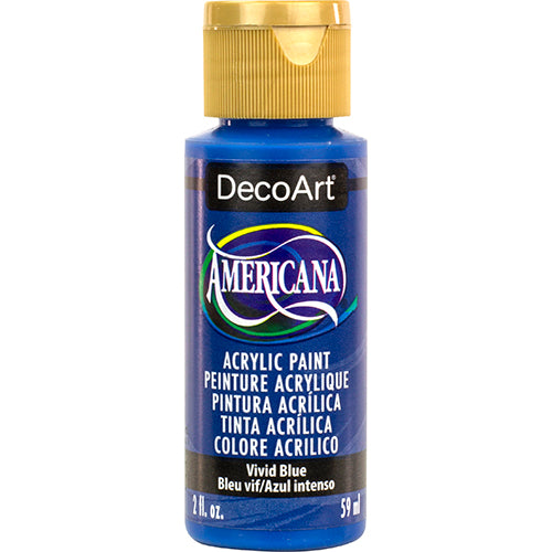 DECOART AMERICANA ACRYLIC PAINT 2OZ -VIVID BLUE-DA394