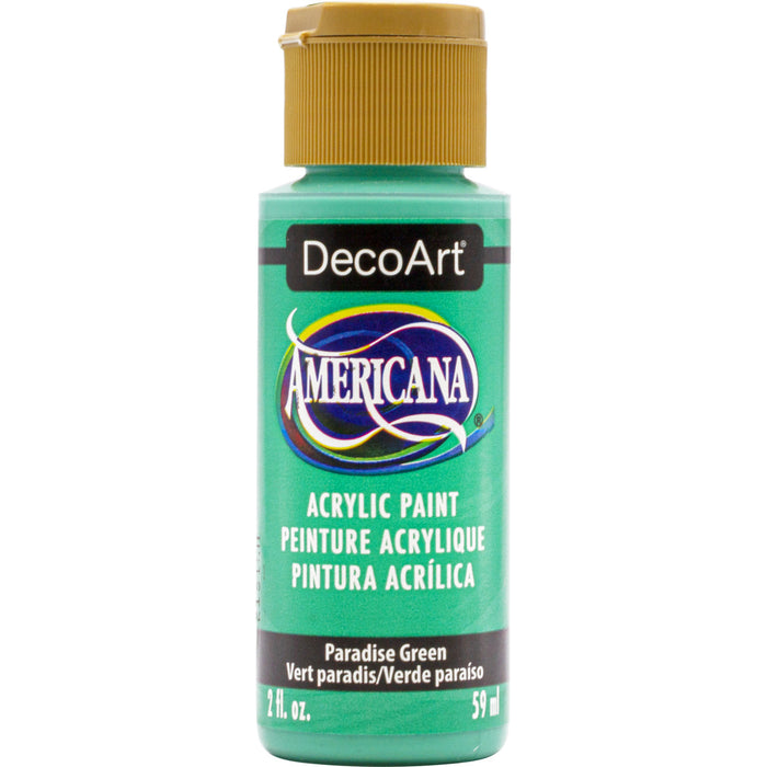 DECOART AMERICANA ACRYLIC PAINT 2OZ -PARADISE GREEN-DA414