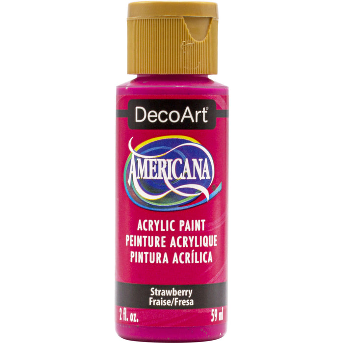 DECOART AMERICANA ACRYLIC PAINT 2OZ -STRAWBERRY-DA416