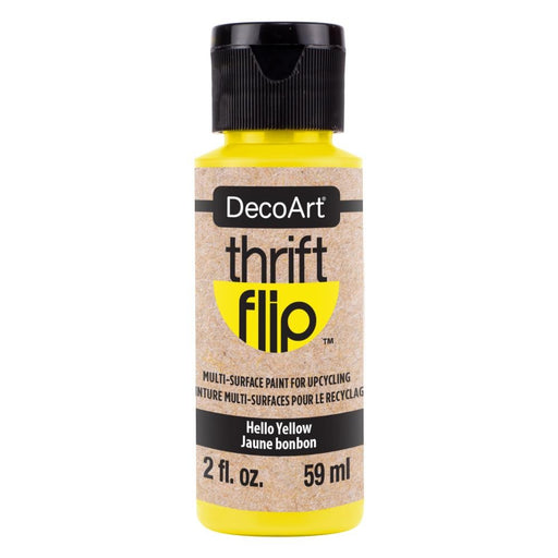 DECOART THRIFT FLIP PAINT 59ML HELLO YELLOW - DTFP006