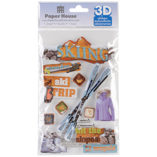 PAPER HOUSE 3D STICKERS SKIING - STDM0065