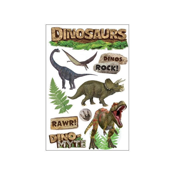 PAPER HOUSE 3D DINOSAURS STICKER - STDM0069