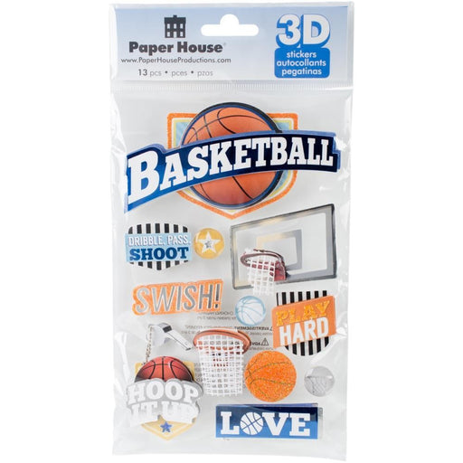 PAPER HOUSE 3D STICKER BASKTBALL - STDM0261